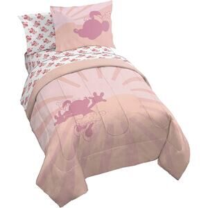 NEW Disney Minnie Mouse 7 Pc Full  Double Comforter & Sheet Set Franco PINK